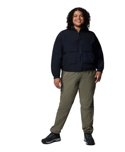 Columbia Plus Size Paracutie Cropped Cargo Windbreaker Jacket