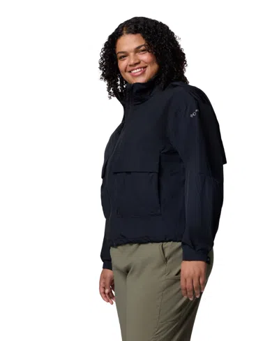 Columbia Plus Size Paracutie Cropped Cargo Windbreaker Jacket