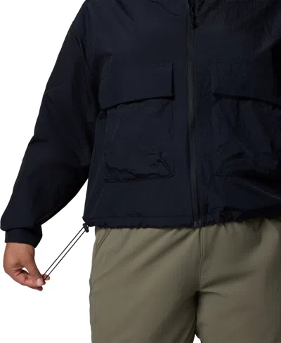 Columbia Plus Size Paracutie Cropped Cargo Windbreaker Jacket