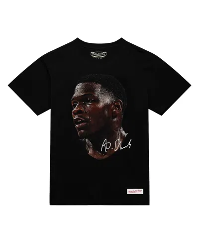 Mitchell & Ness Men's And Women's Anthony Edwards Black Nba Real Big Face Player T-shirt