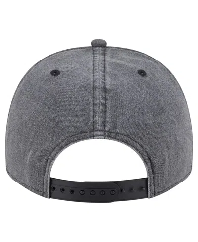 New Era Men's Charcoal St. Louis Blues Throwback Washed A-frame Pre-curved 9fifty Snapback Hat