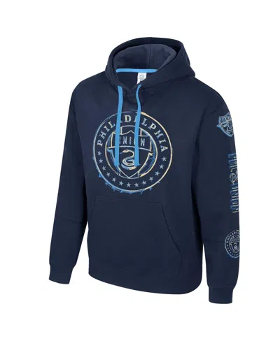 STADIUM ESSENTIALS MEN'S NAVY PHILADELPHIA UNION ELEMENTIZED PULLOVER HOODIE 