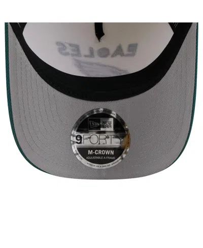 New Era Men's Cream/midnight Green Philadelphia Eagles 2025 Nfl Draft 9forty A-frame M-crown Adjustable Hat