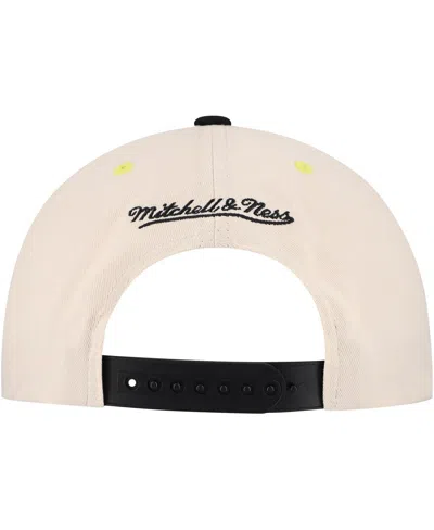 Mitchell & Ness Men's Cream Pittsburgh Pirates Overspray Pro Pinch Snapback Hat