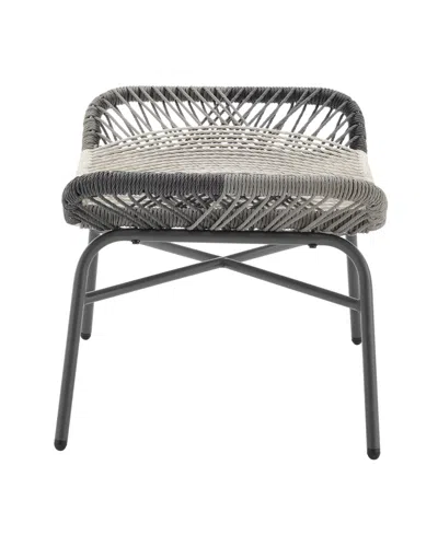 Manhattan Comfort Ashland Modern 3pc Patio Conversation Set