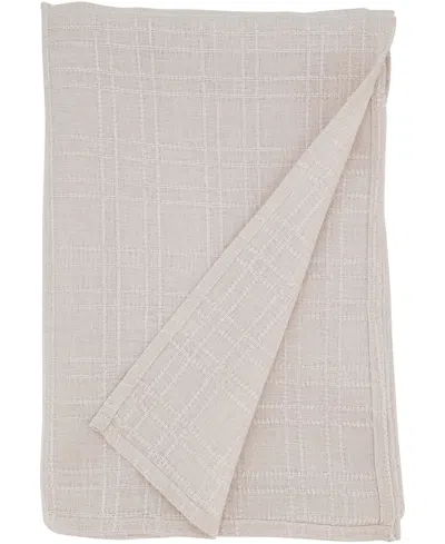Saro Lifestyle Classic Stitched Plaid Tablecloth, 65" X 180"