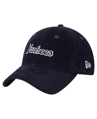 New Era Women's Navy New York Yankees Corduroy 9twenty Adjustable Hat