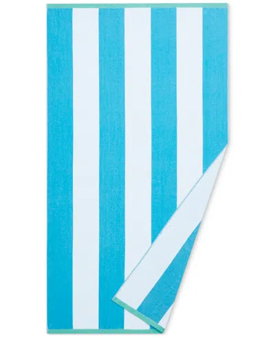 Seaside Charm Cotton Oversized Beach Towel, 40" X 72"