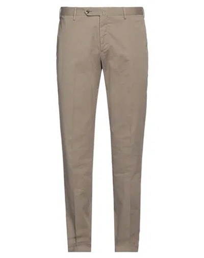 Pt Torino Man Pants Sand Size 38 Cotton, Elastane