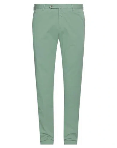 Pt Torino Man Pants Green Size 42 Cotton, Elastane