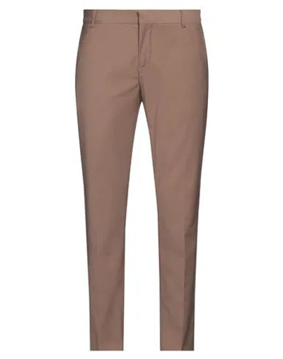 GREY DANIELE ALESSANDRINI GREY DANIELE ALESSANDRINI MAN PANTS KHAKI SIZE 38 POLYESTER, VISCOSE, ELASTANE 