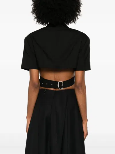 NOIR KEI NINOMIYA CROPPED BLAZER 