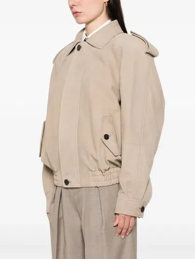 Saint Laurent Nubuck Bomber Jacket