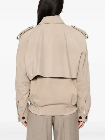 Saint Laurent Nubuck Bomber Jacket
