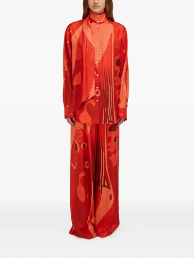 Ferragamo Silk Shirt With Sash Detail
