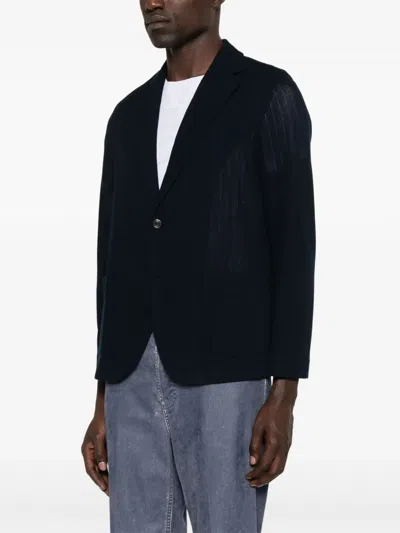 Circolo 1901 Cotton Single-breasted Jacket With Buttoned Cuffs In Black