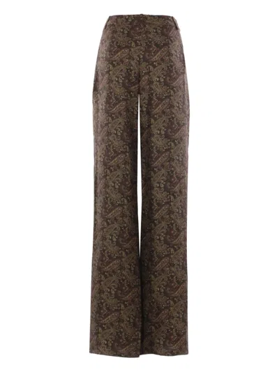 Saint Laurent Silk Straight-leg Trousers