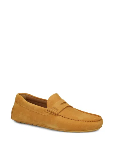 Hugo Boss Suede Loafers In Multi