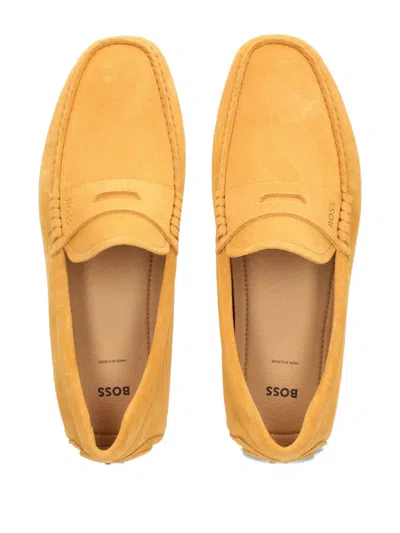 Hugo Boss Suede Loafers In Multi