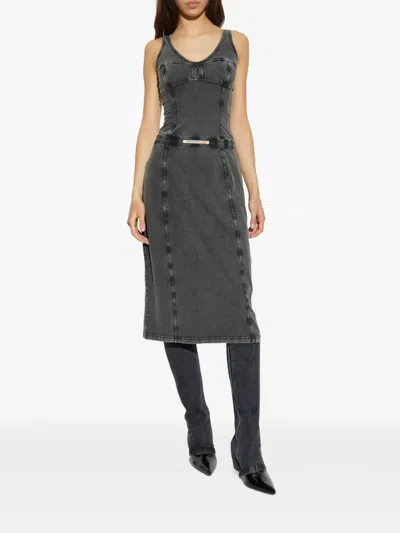 Diesel Gray D-inny Midi Dress