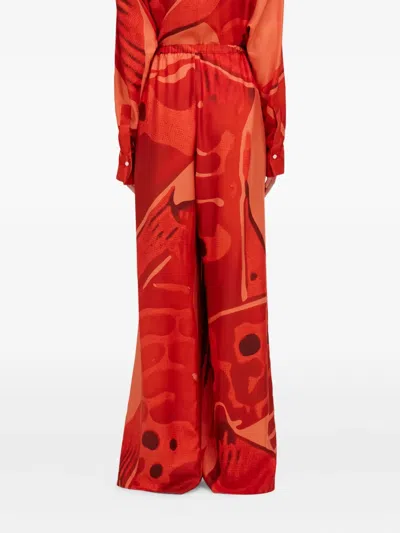Ferragamo Silk Palazzo Trouser