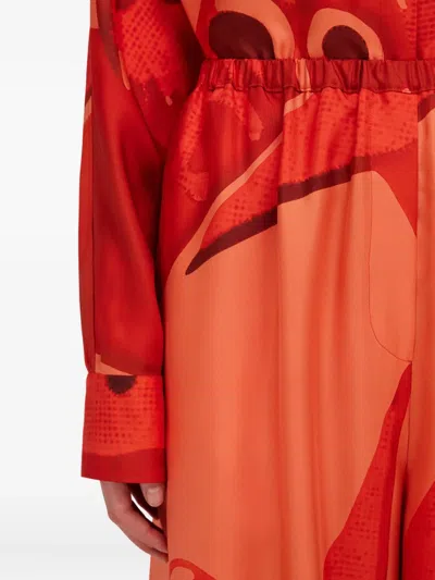 Ferragamo Silk Palazzo Trouser