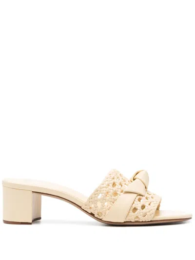Alexandre Birman 45mm Clarita Basketry Block Mules