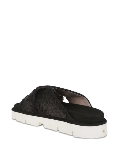 Mou Criss-cross Bio Sandal Sequins