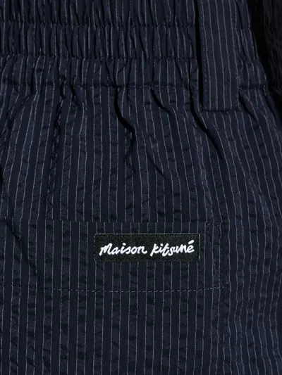 MAISON KITSUNÉ STRIPED TROUSERS 