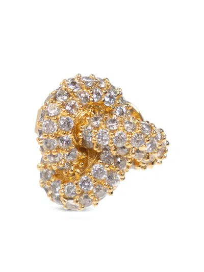 Kate Spade New York Cubic Zirconia Pave Love Knot Stud Earrings