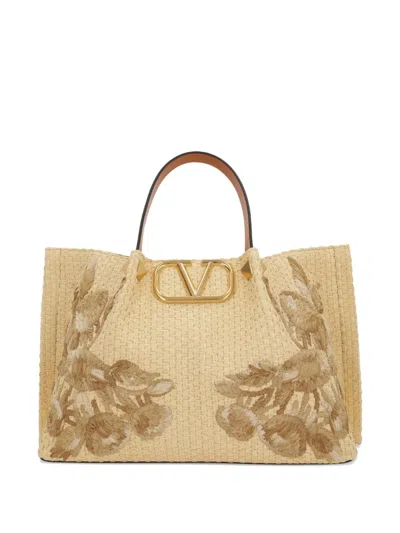 Valentino Garavani Raffia Tote Bag