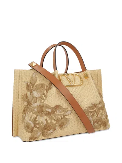 Valentino Garavani Raffia Tote Bag
