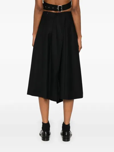 Noir Kei Ninomiya Wool Midi Skirt