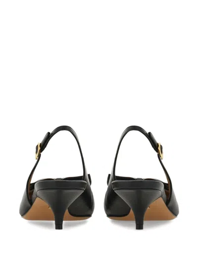 Ferragamo Felli Leather Slingback Pump In Black