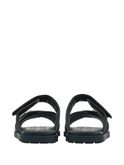 Ferragamo Cross-strap Sandals In Black