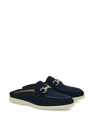 Ferragamo Gancini Buckle Loafer Mule