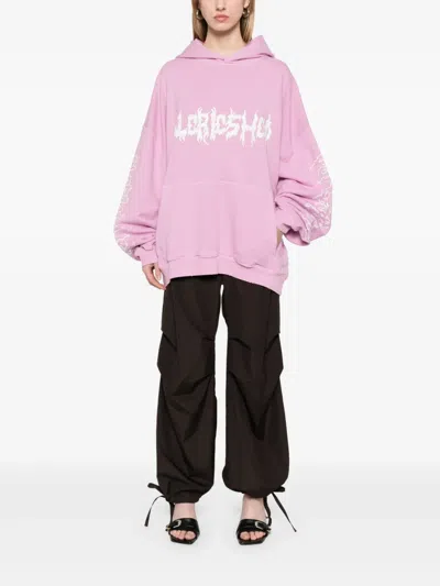 032c Pink Faithless Oversized Hoodie