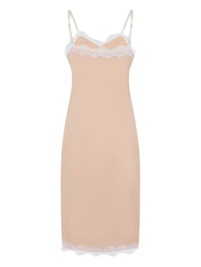 Carven Peony Lingerie Dress With Adjustable Straps
