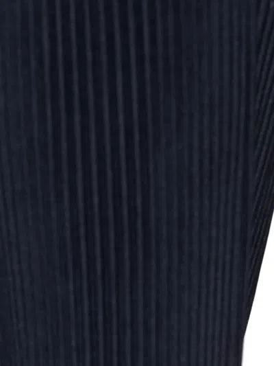 Issey Miyake Pleated Straight-leg Trousers In Blue