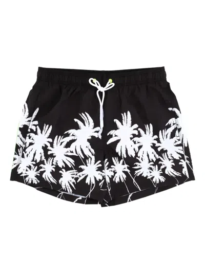Sundek Palm Tree-print Swim Shorts