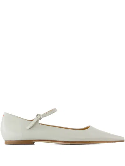 Aeyde Cleo Ballerina Shoes In White