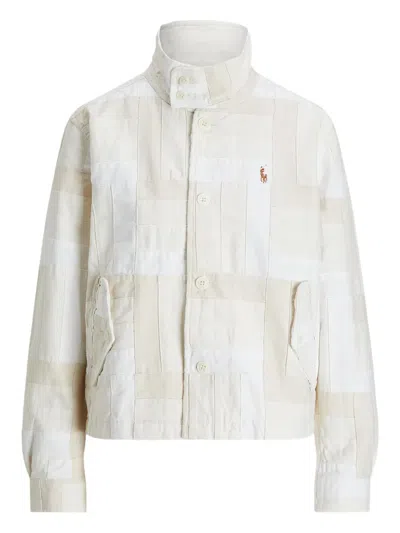 Polo Ralph Lauren Patchwork Windbreaker White Multi