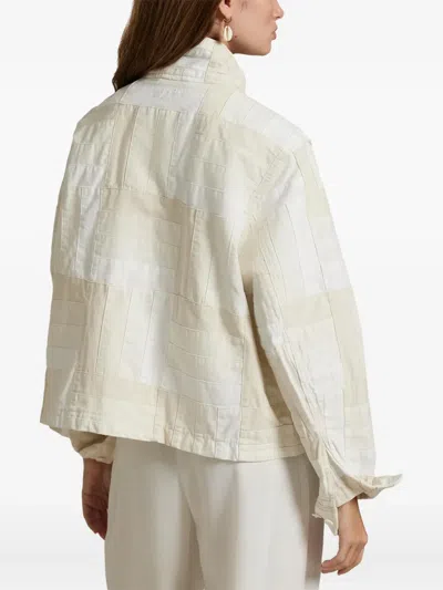 Polo Ralph Lauren Patchwork Windbreaker White Multi