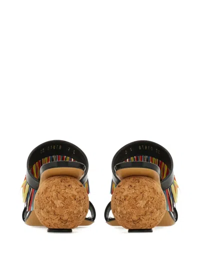 Ferragamo 75mm Fringed Sandals