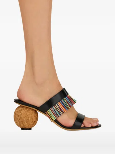 Ferragamo 75mm Fringed Sandals