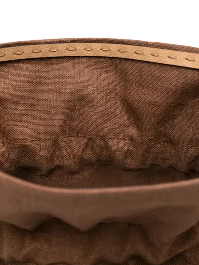 Fendi Women Roll Small Straw Tote In Multi