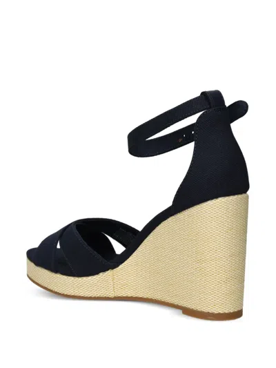 Tommy Hilfiger Leather Sandals In Blue