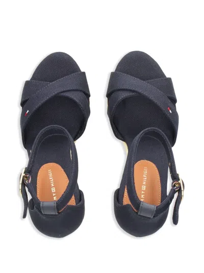 Tommy Hilfiger Leather Sandals In Blue