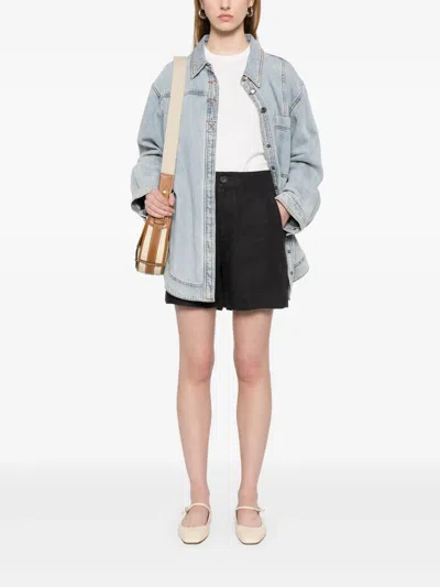 Vince Mid-rise Hemp Shorts