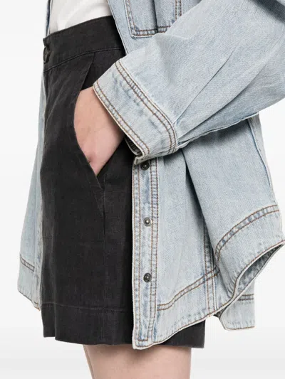 Vince Mid-rise Hemp Shorts